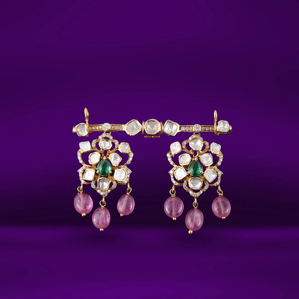 Polki Pendant Set